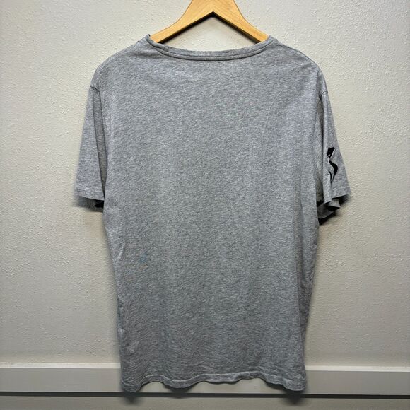 Polo Ralph Lauren Number 3 Gray Large Horse T-Shirt Men's Sz L - Picture 2 of 4